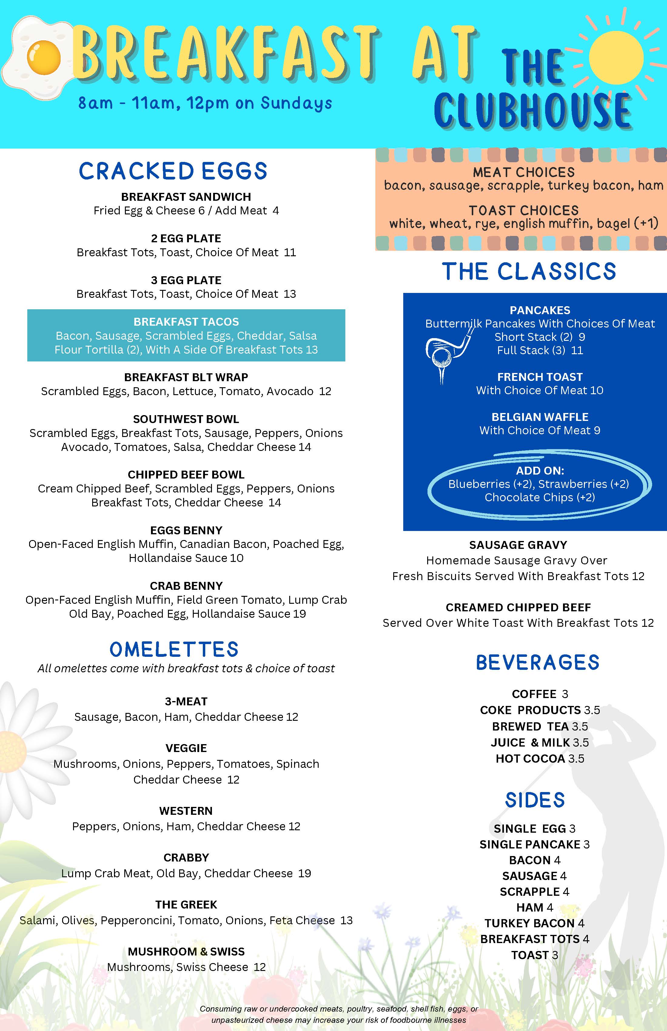 Clubhouse new menu 1